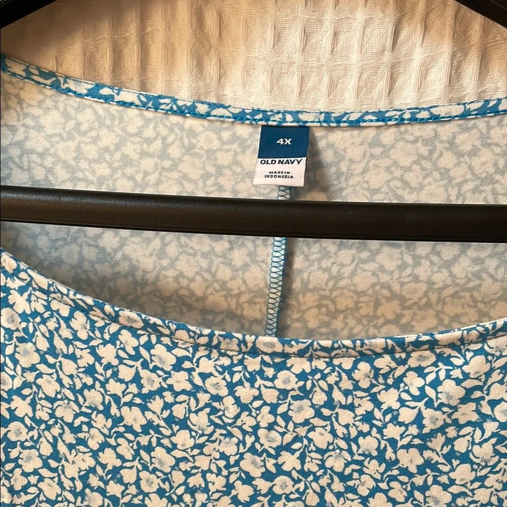 Old Navy Blue and White Floral Dress - Picture 2 of 3